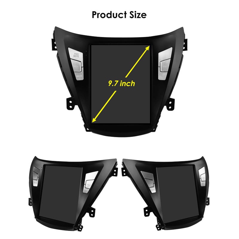 Suitable For 11-13 Modern Lang Move Elantra 9.7 Inch Vertical Screen Car Mp5 Central Control Android Navigator Gps - Image 4